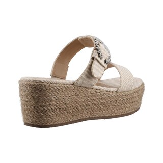 Foto 3 | Sandalias Real Jungle 12318 Natural Dama Tacon Corrido Plataforma Talla 23 A 26 E