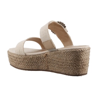 Foto 4 | Sandalias Real Jungle 12318 Natural Dama Tacon Corrido Plataforma Talla 23 A 26 E