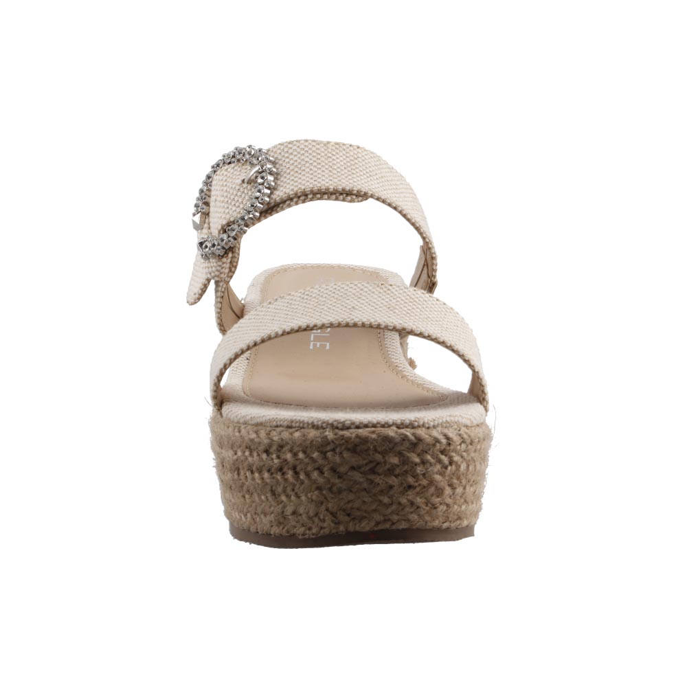 Foto 6 pulgar | Sandalias Real Jungle	12318 Natural Dama Tacon Corrido Plataforma Talla 23 A 26 E