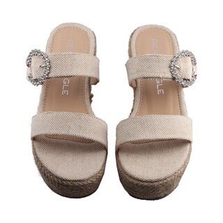 Foto 6 | Sandalias Real Jungle 12318 Natural Dama Tacon Corrido Plataforma Talla 23 A 26 E