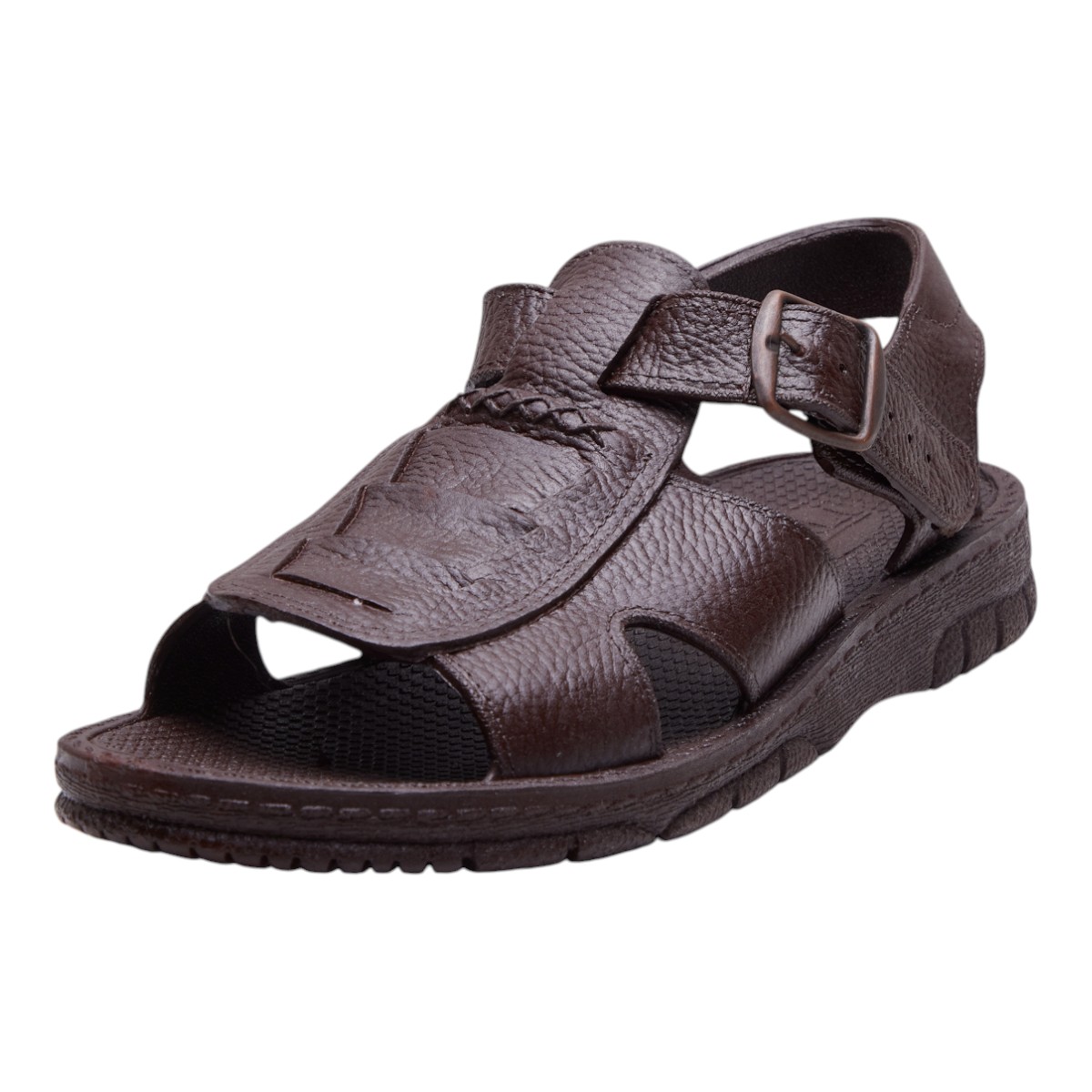 Sandalias Calzado Watanabe Color Café Tipo Piel Soporte Tobillo