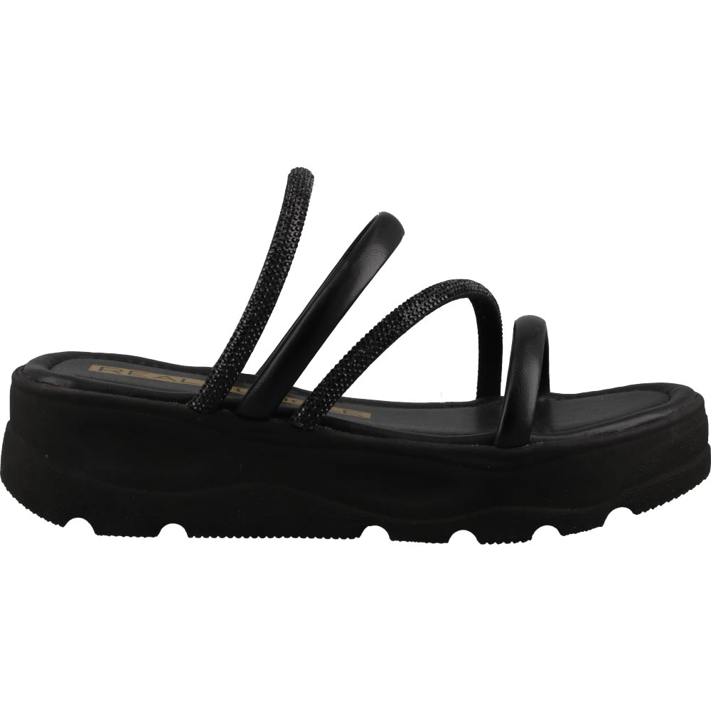 Sandalia Real Jungle 3000 Negro Dama Sandalia Casual Talla 23 A 26 E
