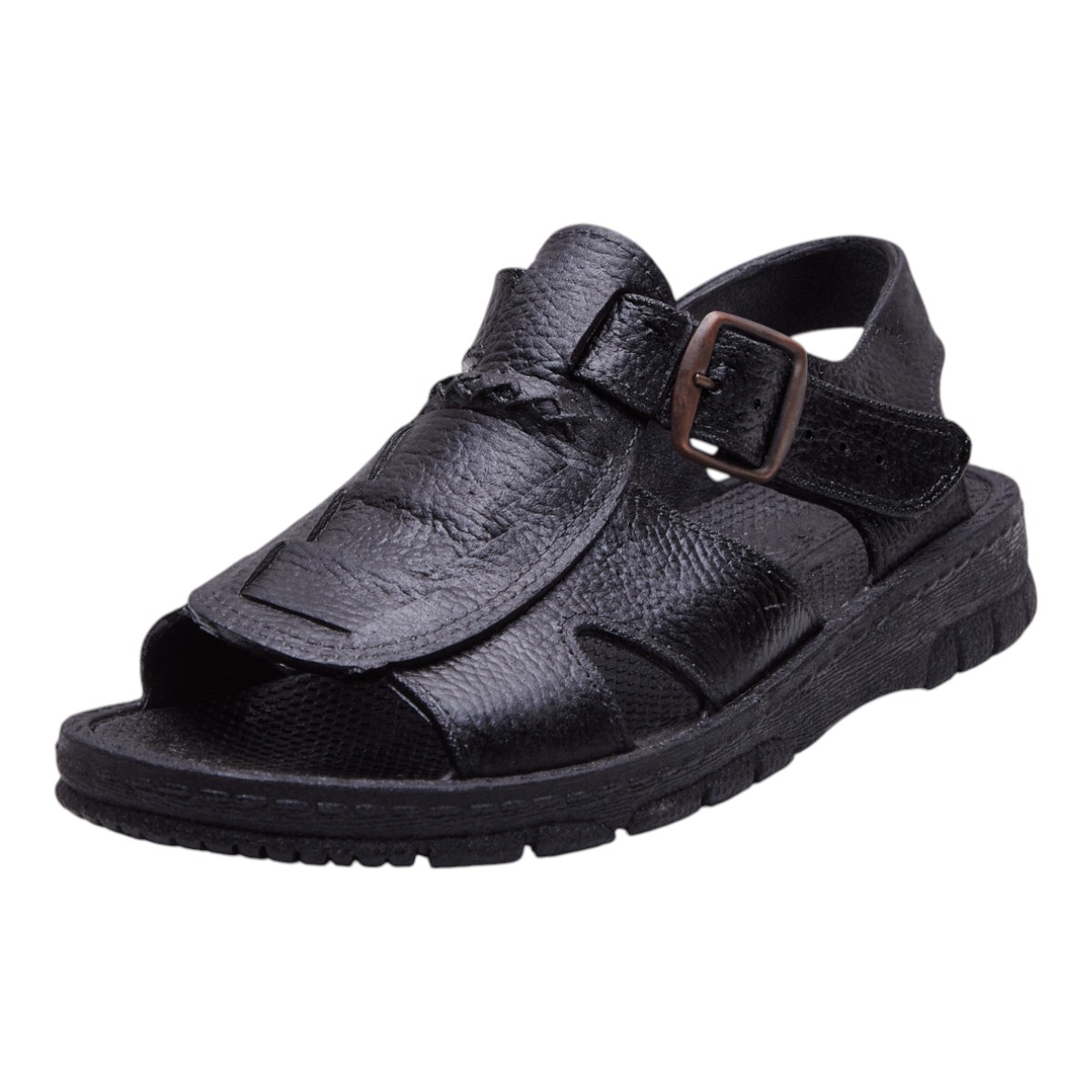 Sandalias Calzado Watanabe Color Negro Tipo Piel Soporte Tobillo