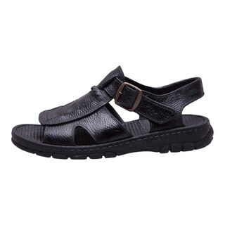 Foto 2 | Sandalias Calzado Watanabe Color Negro Tipo Piel Soporte Tobillo