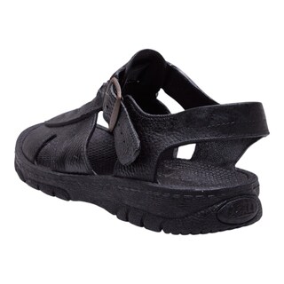 Foto 3 | Sandalias Calzado Watanabe Color Negro Tipo Piel Soporte Tobillo