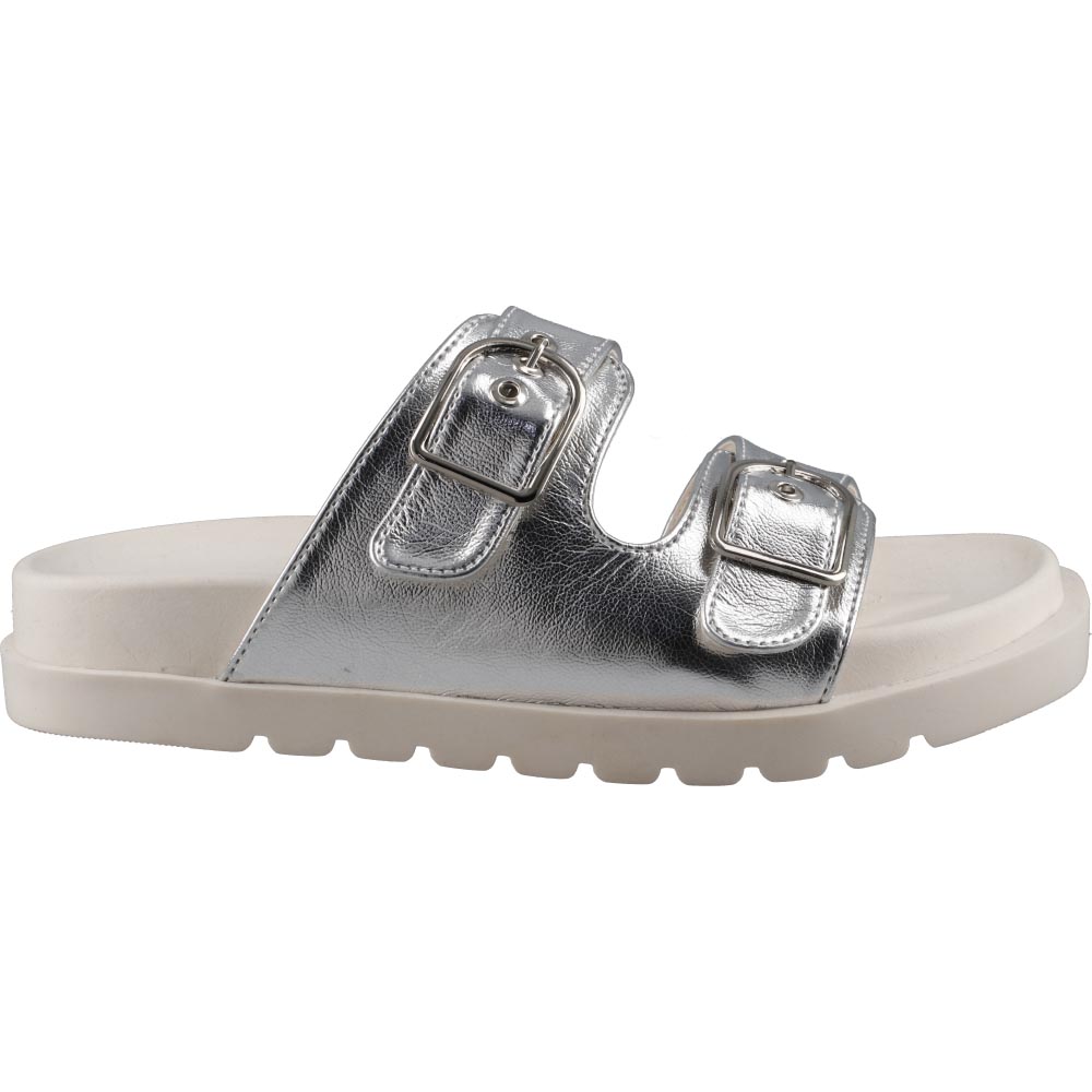Sandalia Real Jungle 1110 Plata De Dama Casual Piso Talla 23 A 26 E