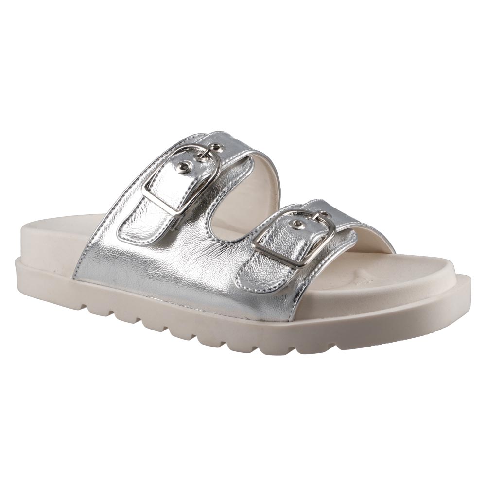 Foto 2 | Sandalia Real Jungle 1110 Plata De Dama Casual Piso Talla 23 A 26 E