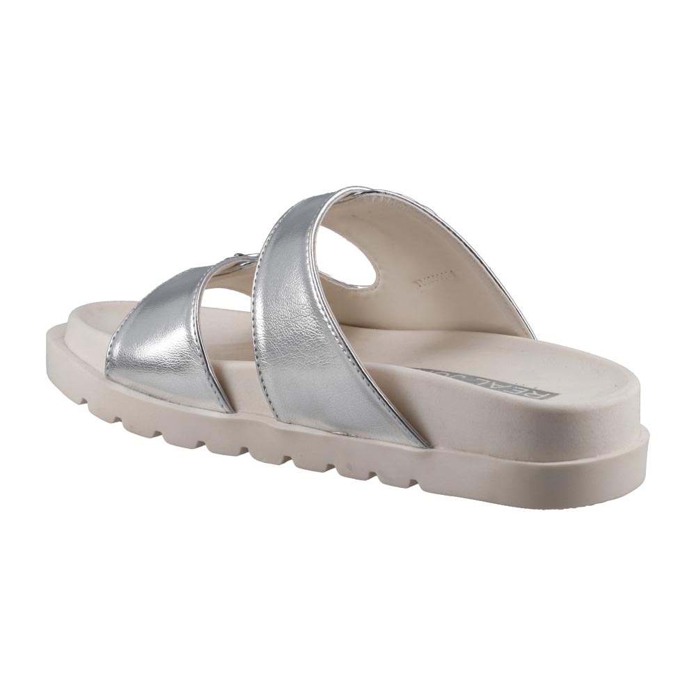 Foto 4 | Sandalia Real Jungle 1110 Plata De Dama Casual Piso Talla 23 A 26 E