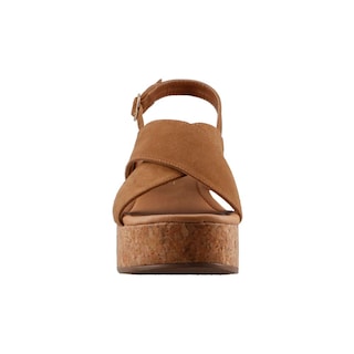 Foto 5 | Sandalia Real Jungle 28200 Camel Sandalia De Vestir Dama Tacón Bajo Ancho Talla 23 A 26 E