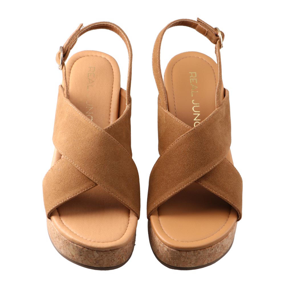 Foto 7 pulgar | Sandalia Real Jungle 28200 Camel Sandalia De Vestir Dama Tacón Bajo Ancho Talla 23 A 26 E