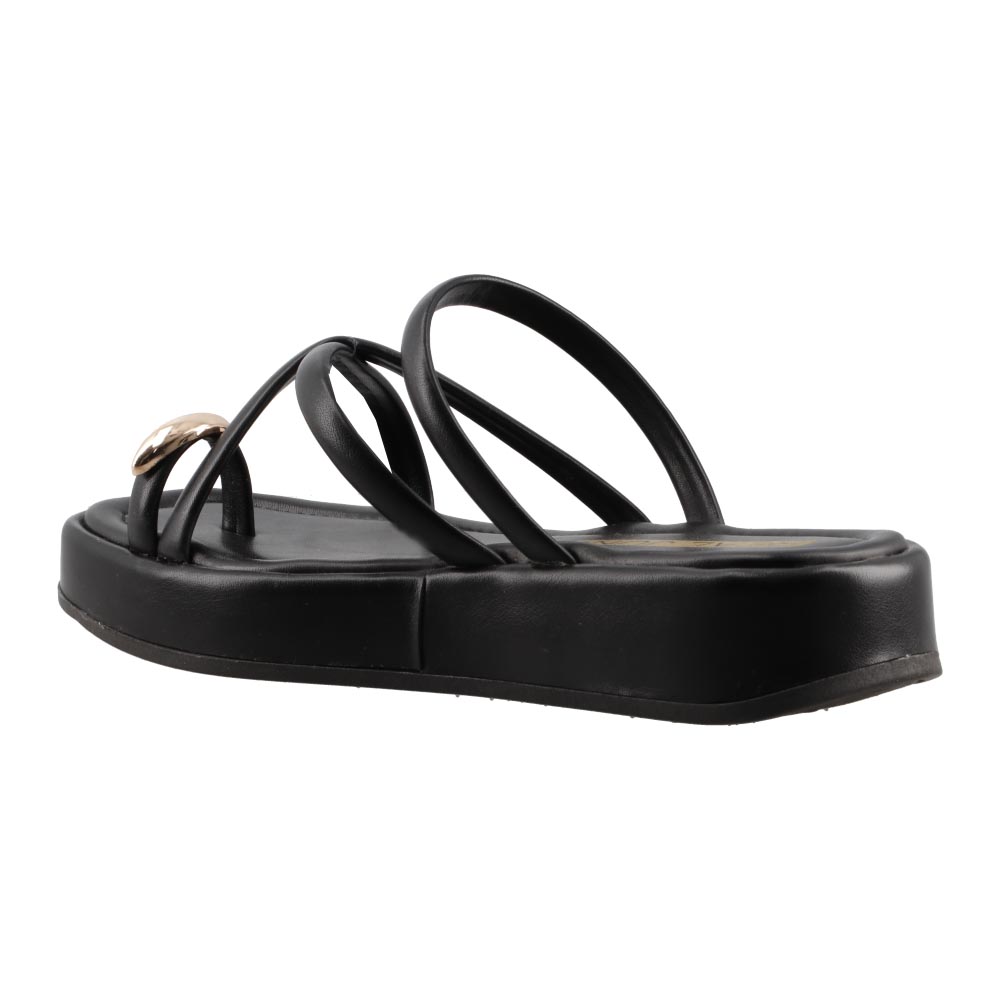 Foto 4 | Sandalia Real Jungle 2004 Negro Dama Casual Piso Talla 23 A 26 E
