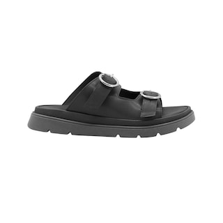 Foto 3 | Sandalia Para Mujer Doble Hebilla Color Negro Antiderrapante Negro