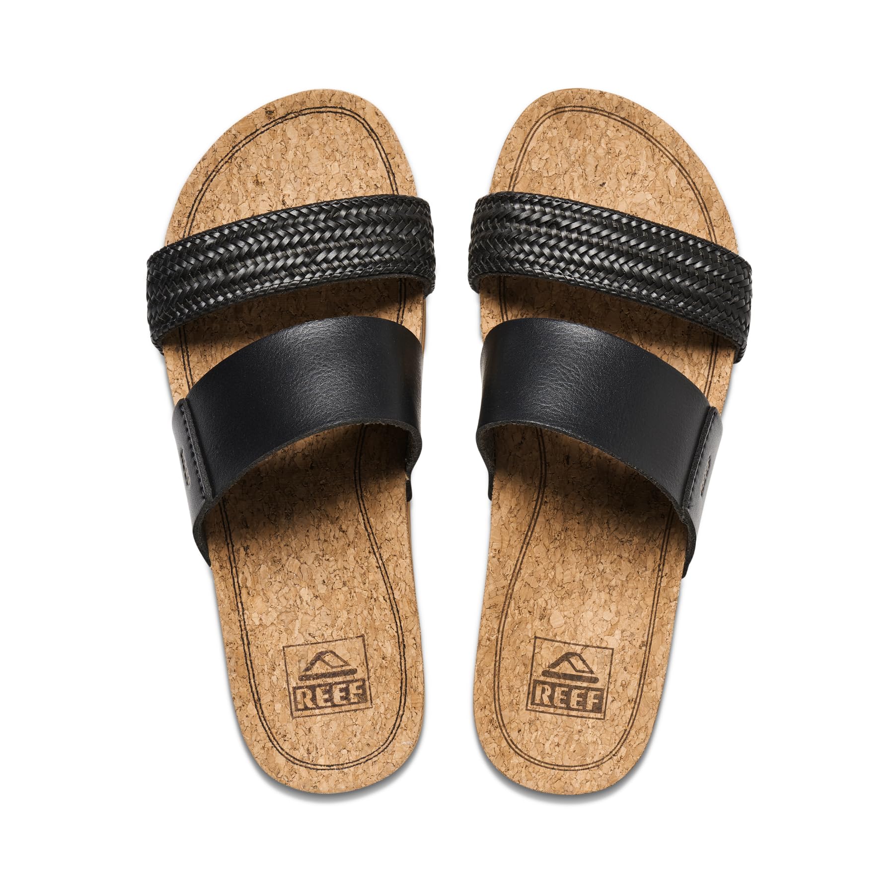 Foto 3 pulgar | Sandal Reef Cushion Vista Hi Con Trenza Negra Para Mujer, Talla 5 - Venta Internacional.