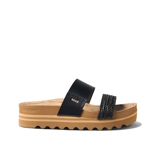 Foto 3 | Sandal Reef Cushion Vista Hi Con Trenza Negra Para Mujer, Talla 5 - Venta Internacional.