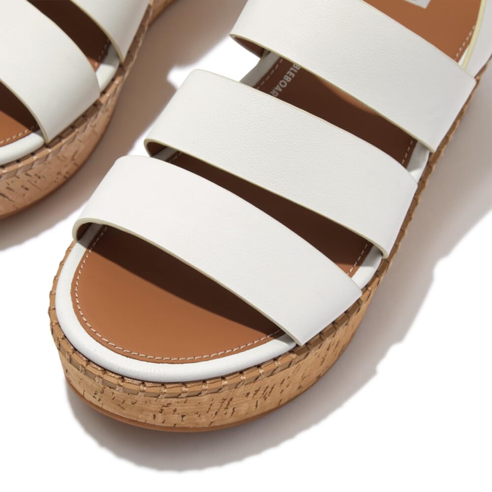 Foto 4 | Sandalias Fitflop F-mode Con Hebilla Shimmerlux, Planas, Negras, Para Mujer - Venta Internacional.