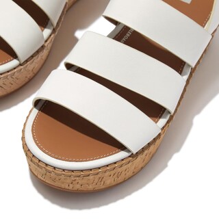 Foto 4 | Sandalias Fitflop F-mode Con Hebilla Shimmerlux, Planas, Negras, Para Mujer - Venta Internacional.