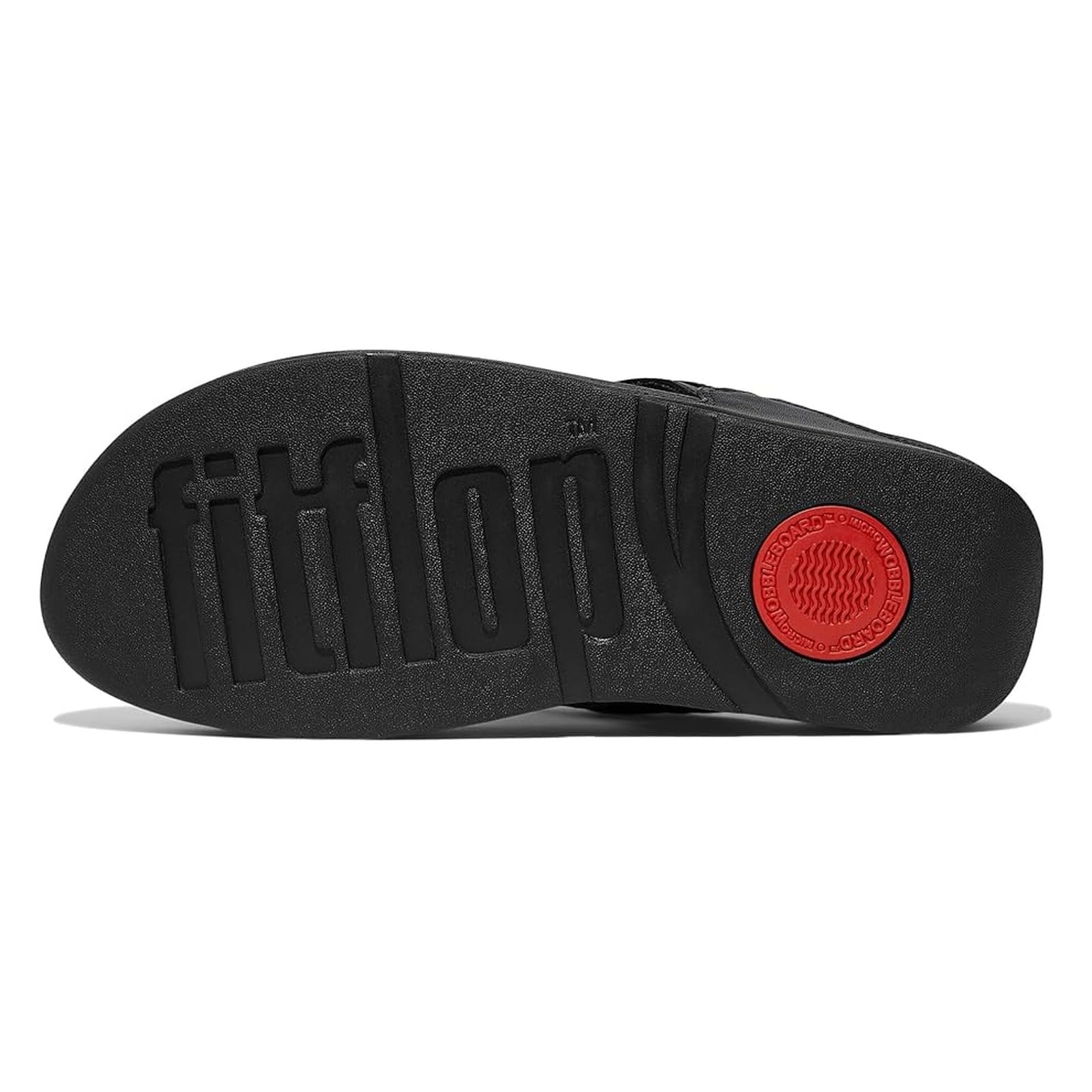 Foto 4 | Sandalias Fitflop Lulu Chunky-snaffle De Piel Con Cuña Negra Para Mujer - Venta Internacional.