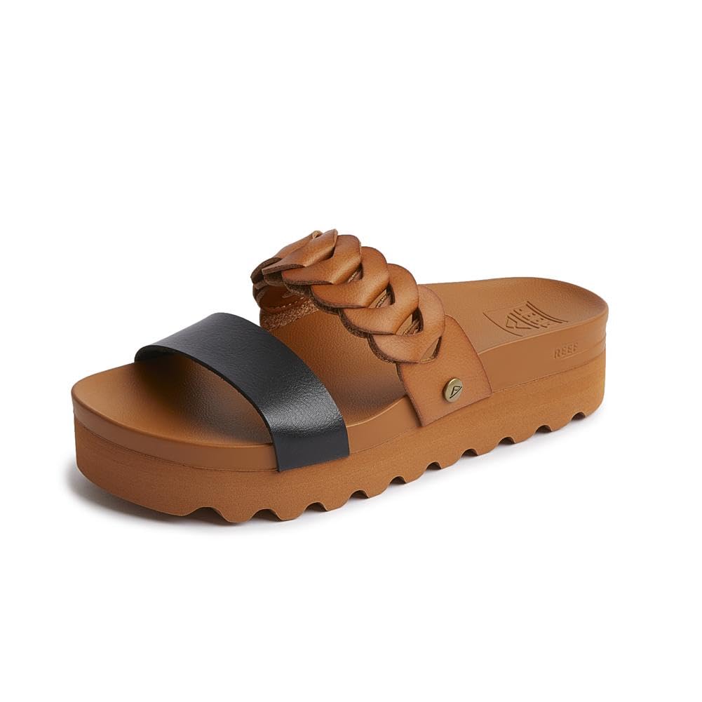 Foto 2 pulgar | Sandalia Reef Cushion Vista Hi Twist Para Mujer, Color Coñac/negro 8.5 - Venta Internacional.
