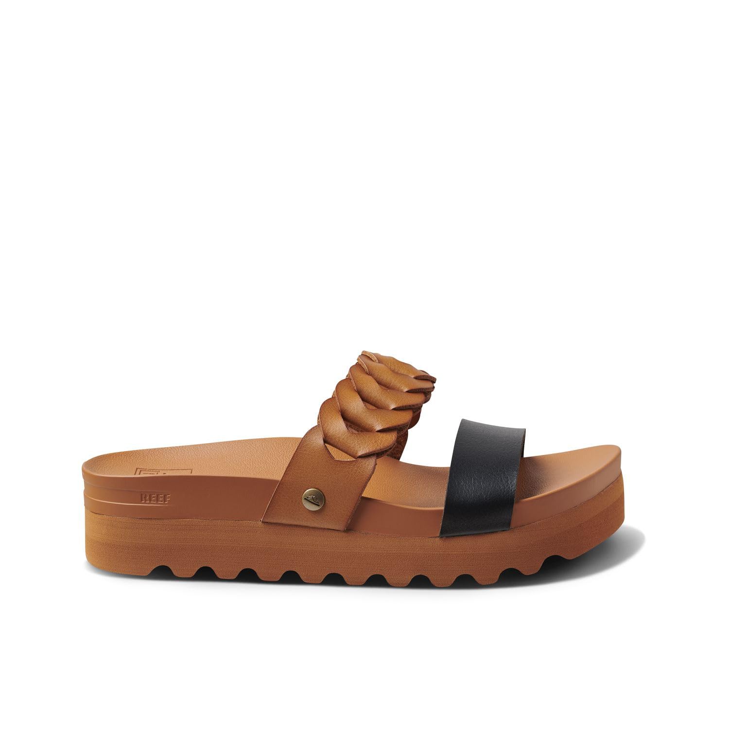 Foto 4 pulgar | Sandalia Reef Cushion Vista Hi Twist Para Mujer, Color Coñac/negro 8.5 - Venta Internacional.