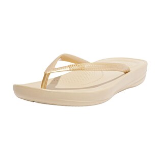 Foto 1 | Flip Flop Fitflop Iqushion Flip Flop-flop-flop Para Mujer, Color Dorado - Venta Internacional.