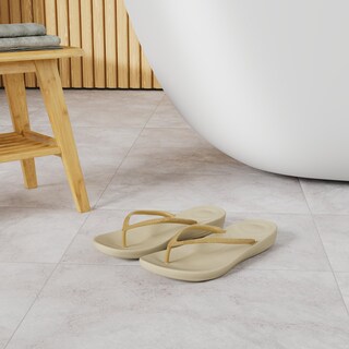 Foto 2 | Flip Flop Fitflop Iqushion Flip Flop-flop-flop Para Mujer, Color Dorado - Venta Internacional.