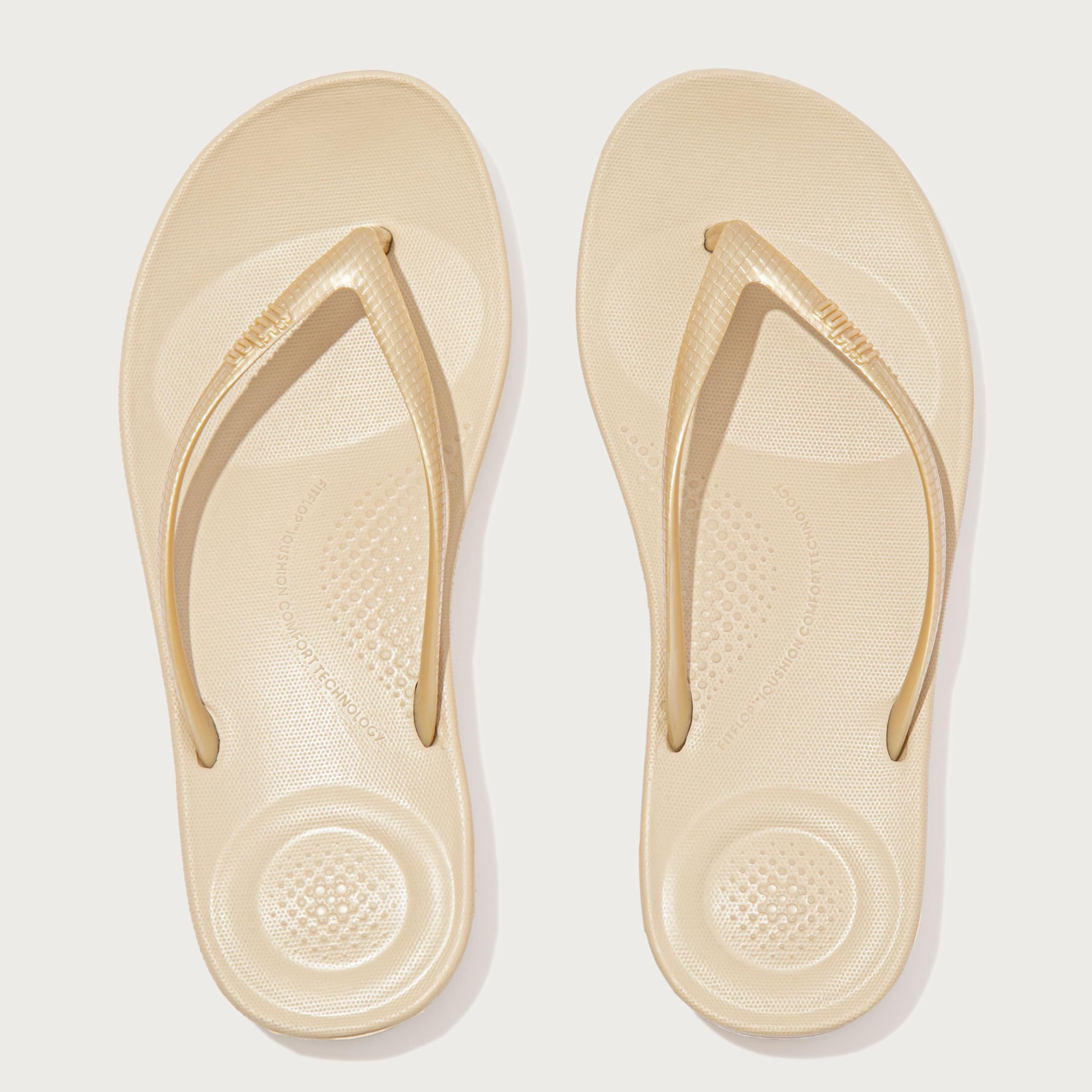 Foto 4 pulgar | Flip Flop Fitflop Iqushion Flip Flop-flop-flop Para Mujer, Color Dorado - Venta Internacional.