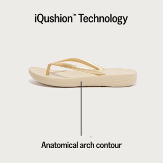 Foto 4 | Flip Flop Fitflop Iqushion Flip Flop-flop-flop Para Mujer, Color Dorado - Venta Internacional.