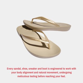 Foto 7 | Flip Flop Fitflop Iqushion Flip Flop-flop-flop Para Mujer, Color Dorado - Venta Internacional.