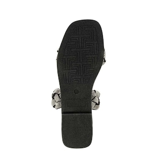 Foto 5 | Sandalia Tiras Flat Brillo Suela Para Mujer Walki Samara Negro
