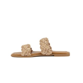 Foto 3 | Sandalia Tiras Flat Brillo Suela Para Mujer Walki Samara Rosa