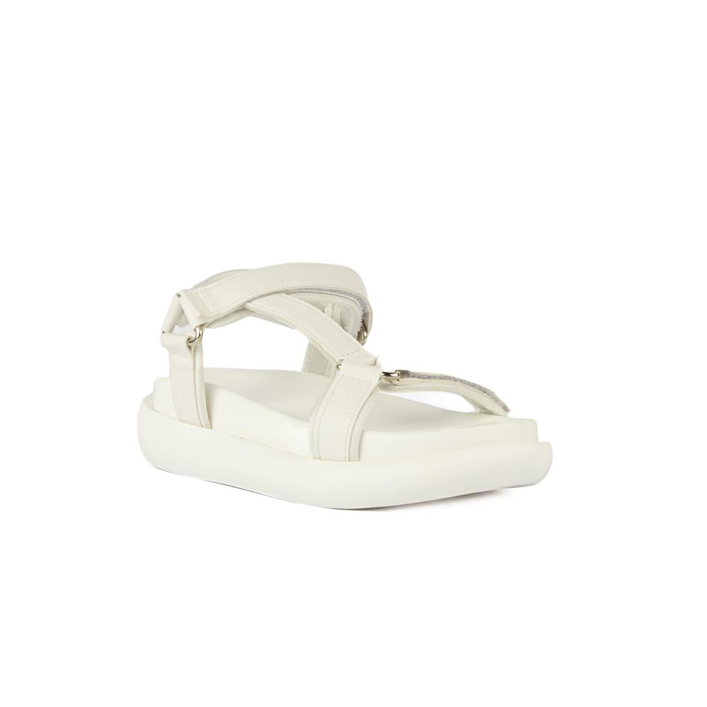 Foto 3 pulgar | Sandalia Plataforma Confort Casual Para Mujer Walki Gema Blanco