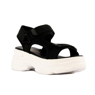 Foto 2 | Sandalia Plataforma Chunky Moda Para Mujer Walki Dominica Negro