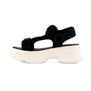 Foto 4 | Sandalia Plataforma Chunky Moda Para Mujer Walki Dominica Negro