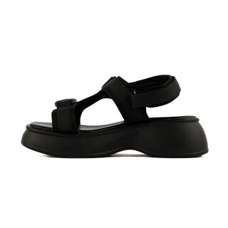 Foto 2 | Sandalia Plataforma Chunky Moda Para Mujer Walki Lucero Negro