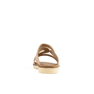 Foto 4 | Sandalia Tiras Flat Casual Boho Para Mujer Walki Clara Dorado