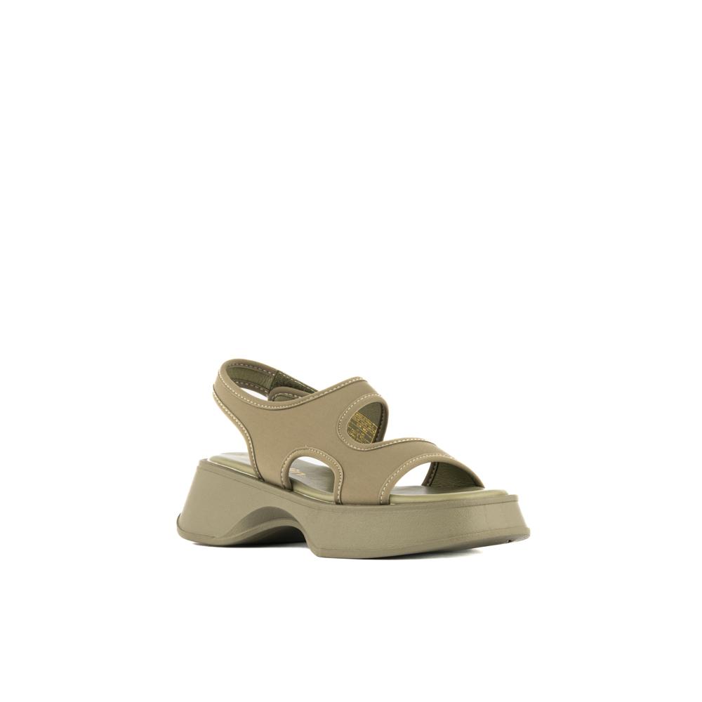 Sandalia Plataforma Chunky Moda Para Mujer Walki Fabiana Verde