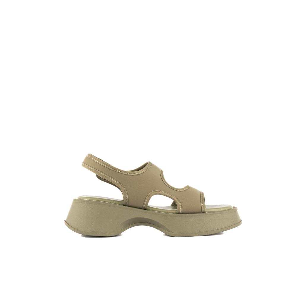 Foto 3 pulgar | Sandalia Plataforma Chunky Moda Para Mujer Walki Fabiana Verde