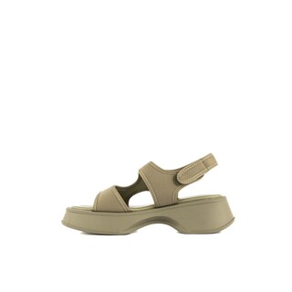Foto 3 | Sandalia Plataforma Chunky Moda Para Mujer Walki Fabiana Verde