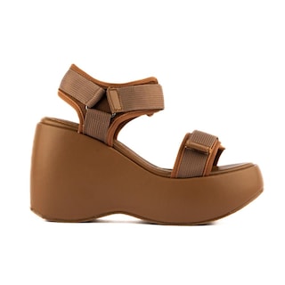 Foto 1 | Plataforma Alpargata Moda 10cm Para Mujer Walki Florencia Cafe