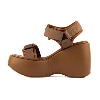 Foto 2 | Plataforma Alpargata Moda 10cm Para Mujer Walki Florencia Cafe