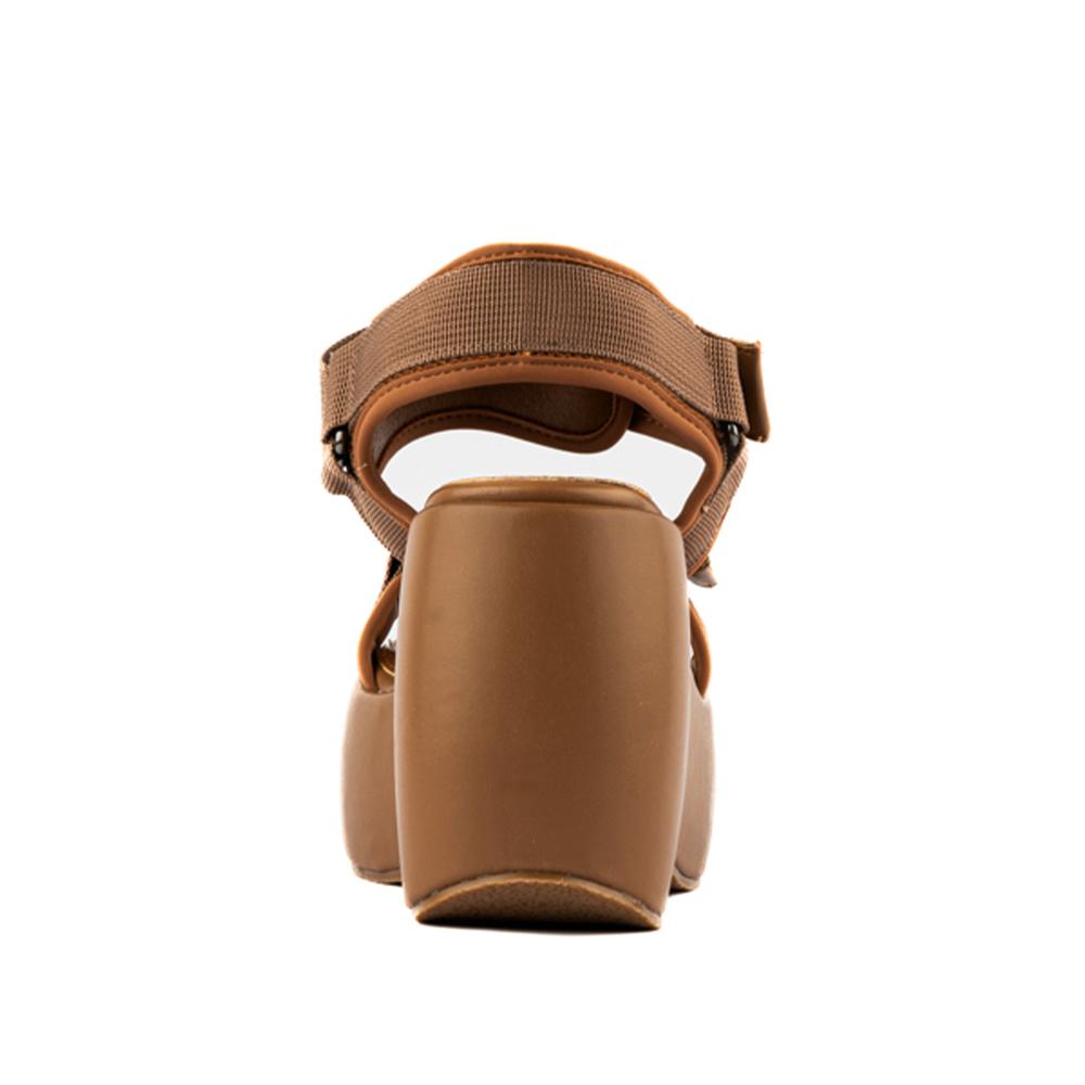 Foto 5 pulgar | Plataforma Alpargata Moda 10cm Para Mujer Walki Florencia Cafe