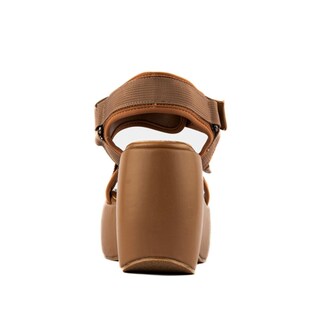 Foto 4 | Plataforma Alpargata Moda 10cm Para Mujer Walki Florencia Cafe