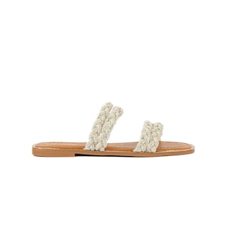 Foto 1 | Sandalia Tiras Flat Brillo Suela Para Mujer Walki Esther Plateado