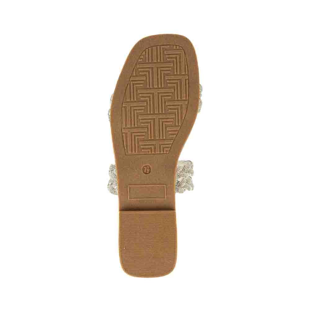 Foto 5 | Sandalia Tiras Flat Brillo Suela Para Mujer Walki Esther Plateado