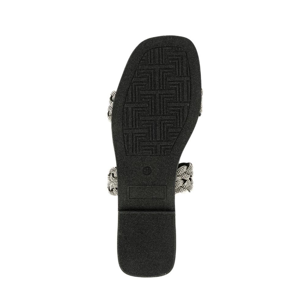 Foto 5 | Sandalia Tiras Flat Brillo Suela Para Mujer Walki Esther Negro