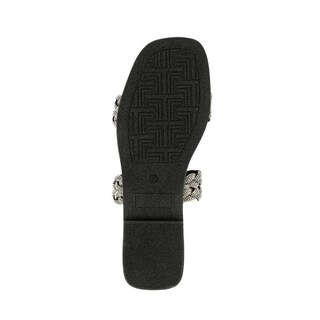 Foto 5 | Sandalia Tiras Flat Brillo Suela Para Mujer Walki Esther Negro