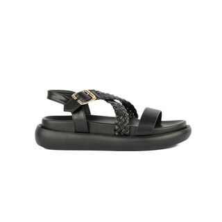 Foto 1 | Sandalia Plataforma Confort Casual Para Mujer Walki Katia Negro