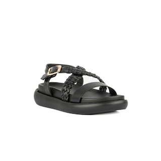Foto 2 | Sandalia Plataforma Confort Casual Para Mujer Walki Katia Negro
