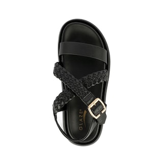 Foto 4 | Sandalia Plataforma Confort Casual Para Mujer Walki Katia Negro