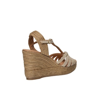 Foto 3 | Sandalia Kipon Mujer Plataforma Trendy Beige